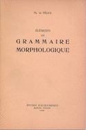 Éléments de grammaire morphologique